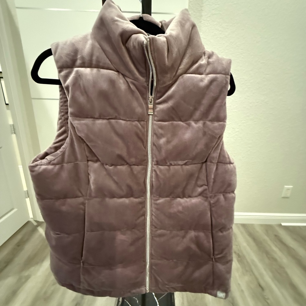 ZeroXposur Women's Quilted Vest in Soft Mauve large